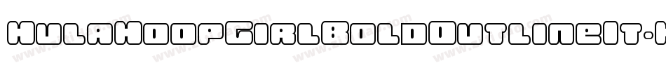 HulaHoopGirlBoldOutlineIt-K77jy字体转换