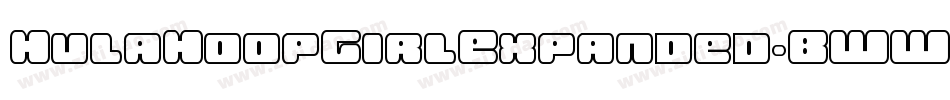 HulaHoopGirlExpanded-BWWZd字体转换