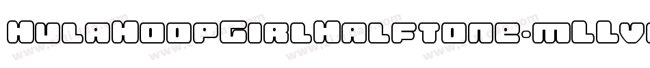 HulaHoopGirlHalftone-mLLvm字体转换
