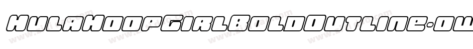 HulaHoopGirlBoldOutline-oww74字体转换
