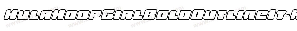 HulaHoopGirlBoldOutlineIt-K77jy字体转换