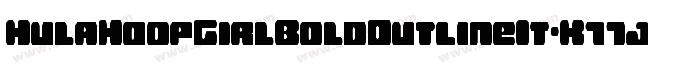 HulaHoopGirlBoldOutlineIt-K77jy字体转换