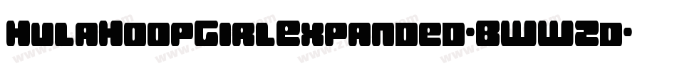 HulaHoopGirlExpanded-BWWZd字体转换