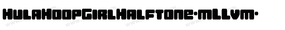 HulaHoopGirlHalftone-mLLvm字体转换