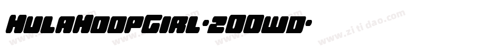 HulaHoopGirl-2OOwd字体转换 HulaHoopGirl-2OOwd字体转换