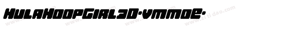 HulaHoopGirl3D-vmmoE字体转换