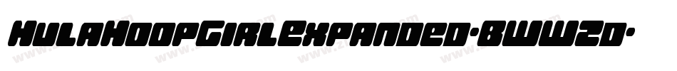 HulaHoopGirlExpanded-BWWZd字体转换