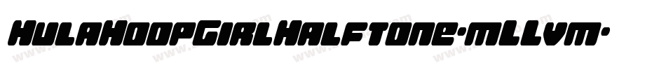 HulaHoopGirlHalftone-mLLvm字体转换