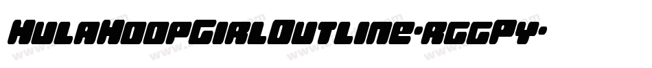 HulaHoopGirlOutline-rggPy字体转换 HulaHoopGirlOutline-rggPy字体转换