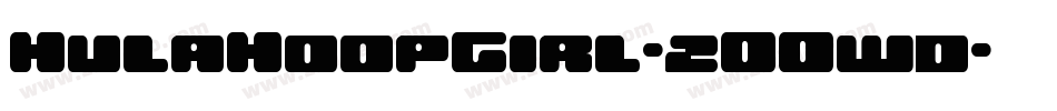 HulaHoopGirl-2OOwd字体转换 HulaHoopGirl-2OOwd字体转换