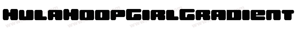 HulaHoopGirlGradient-w114x字体转换 HulaHoopGirlGradient-w114x字体转换