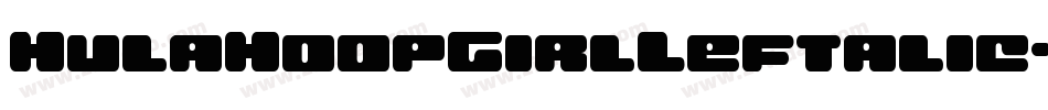 HulaHoopGirlLeftalic-YzzjO字体转换