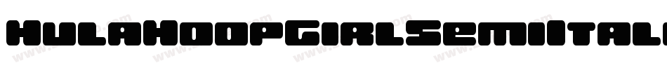 HulaHoopGirlSemiItalic-L33j5字体转换