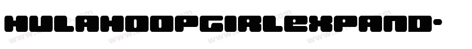hulahoopgirlexpand字体转换