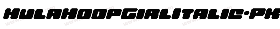 HulaHoopGirlItalic-PKKjd字体转换
