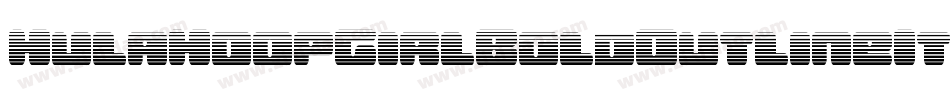 HulaHoopGirlBoldOutlineIt-K77jy字体转换