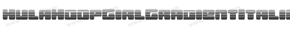 HulaHoopGirlGradientItalic-7BBLK字体转换