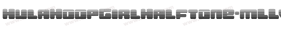 HulaHoopGirlHalftone-mLLvm字体转换