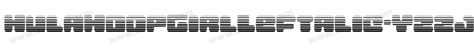 HulaHoopGirlLeftalic-YzzjO字体转换