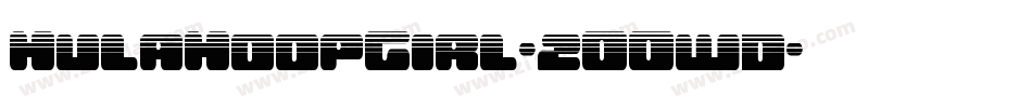 HulaHoopGirl-2OOwd字体转换 HulaHoopGirl-2OOwd字体转换