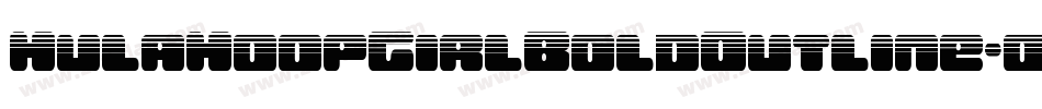 HulaHoopGirlBoldOutline-oww74字体转换