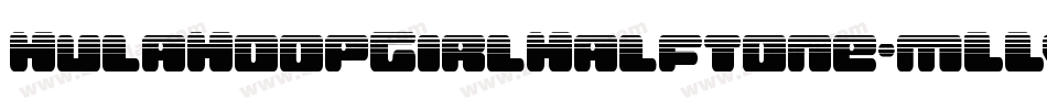 HulaHoopGirlHalftone-mLLvm字体转换