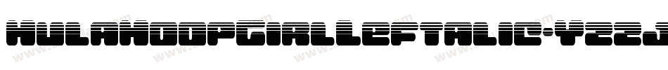 HulaHoopGirlLeftalic-YzzjO字体转换