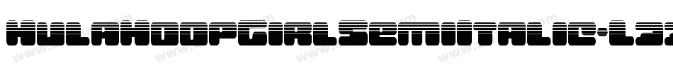 HulaHoopGirlSemiItalic-L33j5字体转换