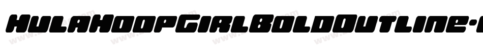 HulaHoopGirlBoldOutline-oww74字体转换