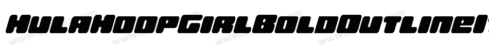 HulaHoopGirlBoldOutlineIt-K77jy字体转换