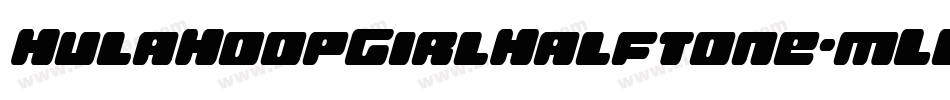 HulaHoopGirlHalftone-mLLvm字体转换