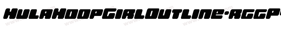 HulaHoopGirlOutline-rggPy字体转换 HulaHoopGirlOutline-rggPy字体转换