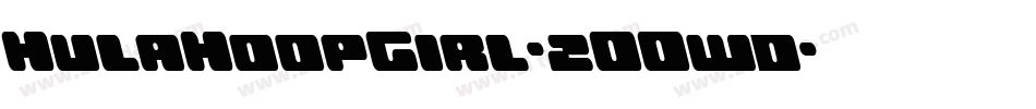 HulaHoopGirl-2OOwd字体转换 HulaHoopGirl-2OOwd字体转换