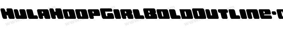 HulaHoopGirlBoldOutline-oww74字体转换