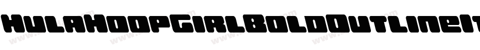 HulaHoopGirlBoldOutlineIt-K77jy字体转换