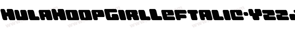 HulaHoopGirlLeftalic-YzzjO字体转换