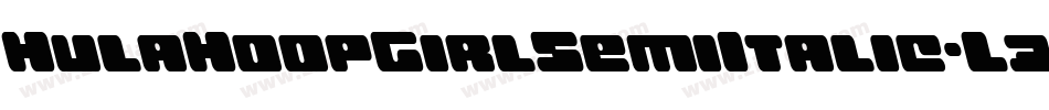 HulaHoopGirlSemiItalic-L33j5字体转换