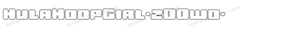 HulaHoopGirl-2OOwd字体转换 HulaHoopGirl-2OOwd字体转换