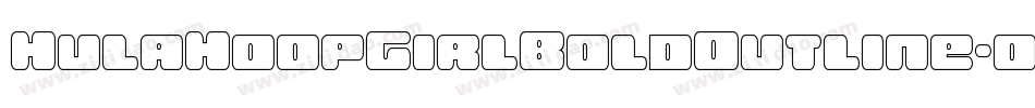 HulaHoopGirlBoldOutline-oww74字体转换