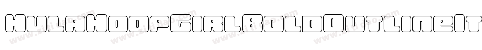 HulaHoopGirlBoldOutlineIt-K77jy字体转换