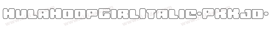 HulaHoopGirlItalic-PKKjd字体转换