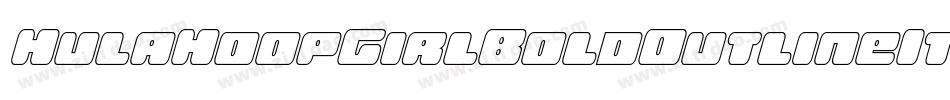 HulaHoopGirlBoldOutlineIt-K77jy字体转换