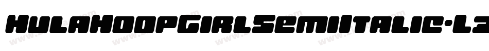HulaHoopGirlSemiItalic-L33j5字体转换