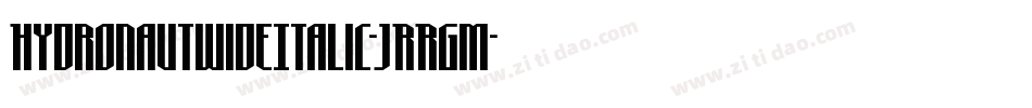 HydronautWideItalic-JRRgM字体转换