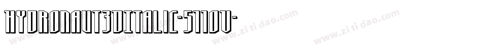 Hydronaut3DItalic-511oV字体转换
