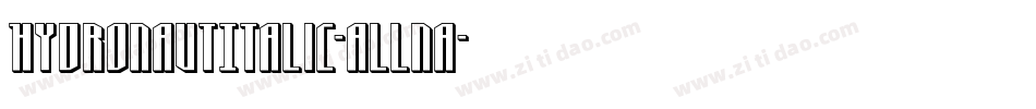 HydronautItalic-ALLnA字体转换
