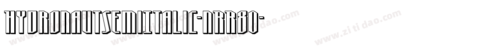 HydronautSemiItalic-nRR80字体转换