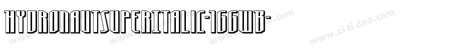 HydronautSuperItalic-1GGwB字体转换