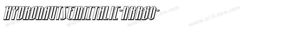 HydronautSemiItalic-nRR80字体转换