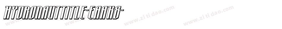 HydronautTitle-EaaK8字体转换